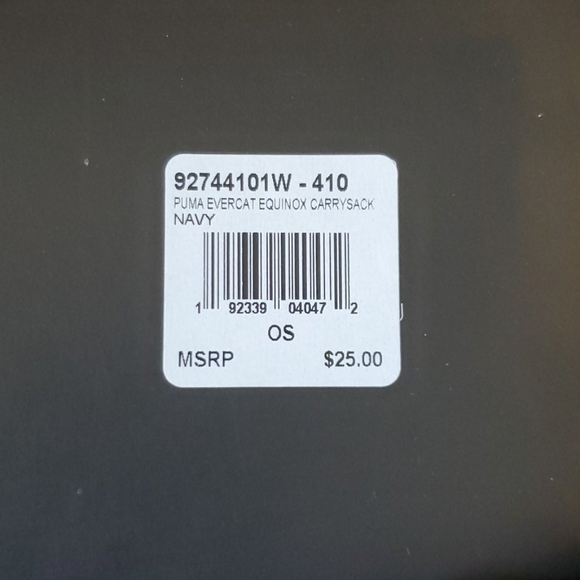 Puma Draw String Bag - NWT - Picture 4 of 7